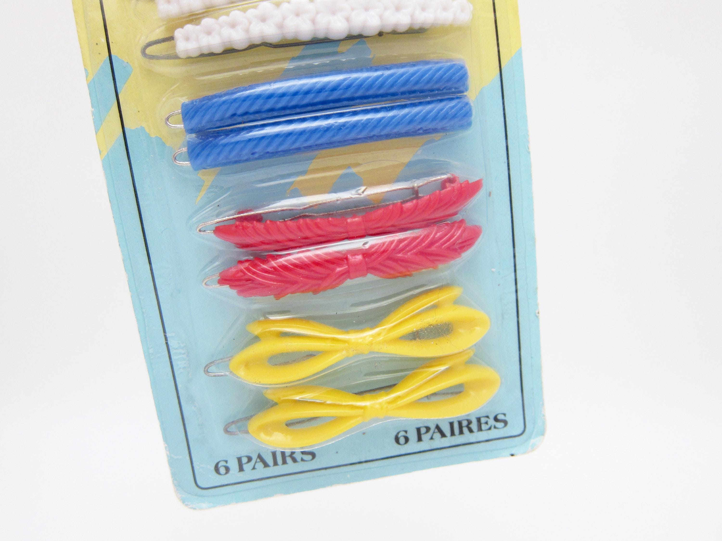 Vintage Hair Clip Barrettes Lot of 25 Multicolor Bows Stay Tight Clasps Colorful Vintage Barrettes Hair Ties Clips 70s 80s - Etsy main image 2
