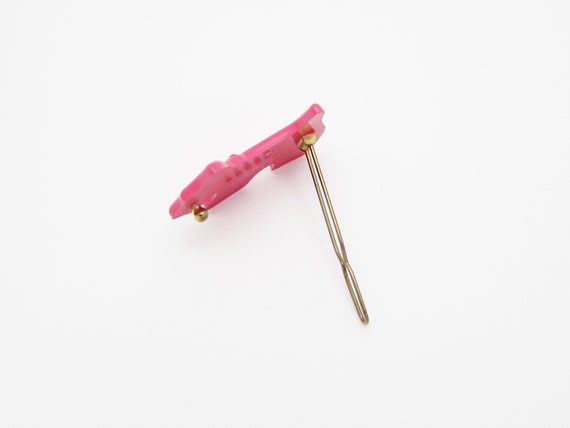 1990's vintage barrette hair clip, bubblegum pink… - image 8