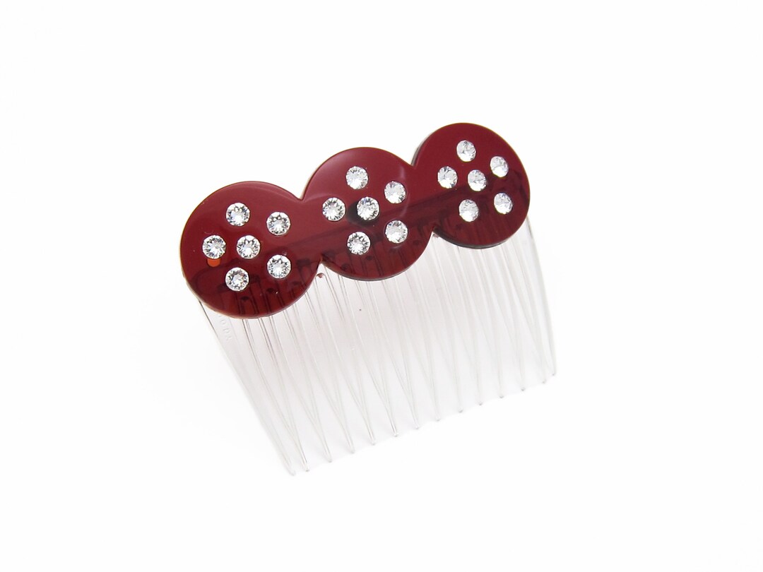 1970's GOODY Vintage Side Hair Comb, Translucent Root-beer Brown ...