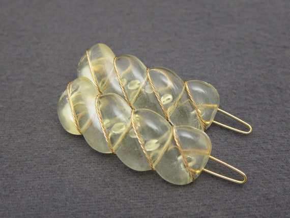 Barrettes Vintage à Pince Métal – Multicolores, Rétro Et Collectionnables, Marque Tip Top, Neuves Avec étiquettes