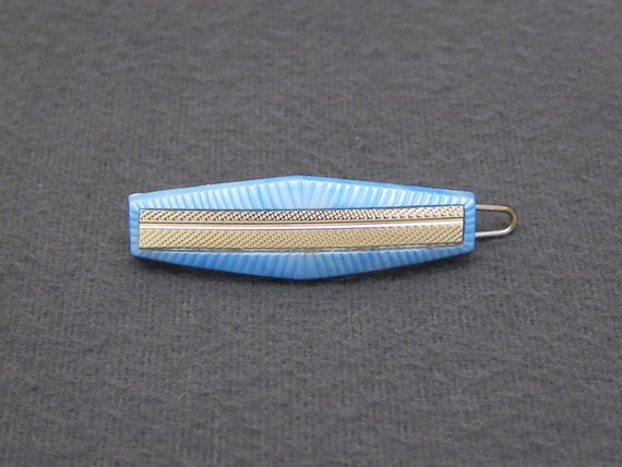 SMALL 1960's vintage barrette hair clip, 1.7" lig… - image 3