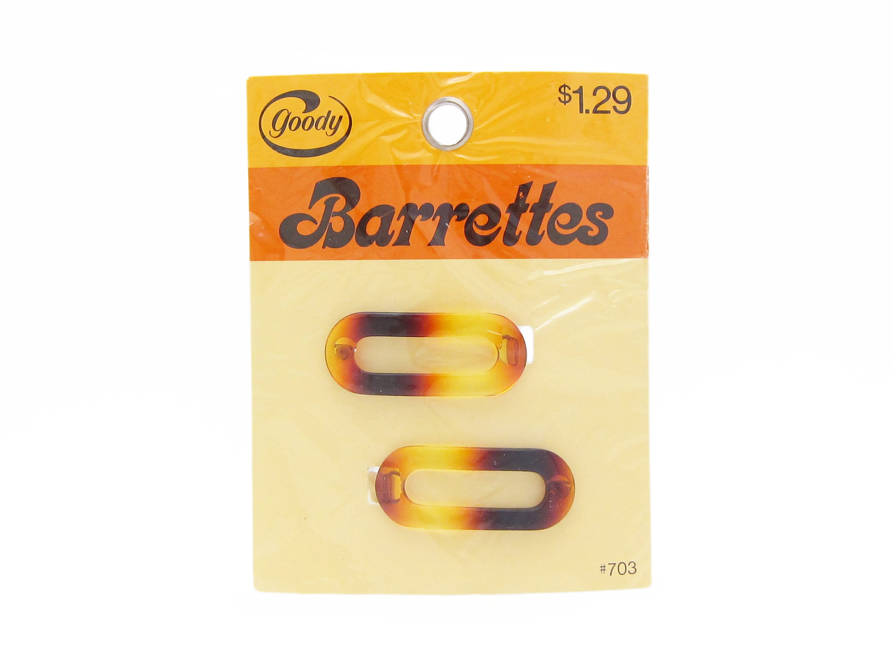 Vintage NOS Tilton & Cook Co. Tortoiseshell Hair Barrettes Set on card #3038 Tortoiseshell Barrette Set | Talbots main image 4