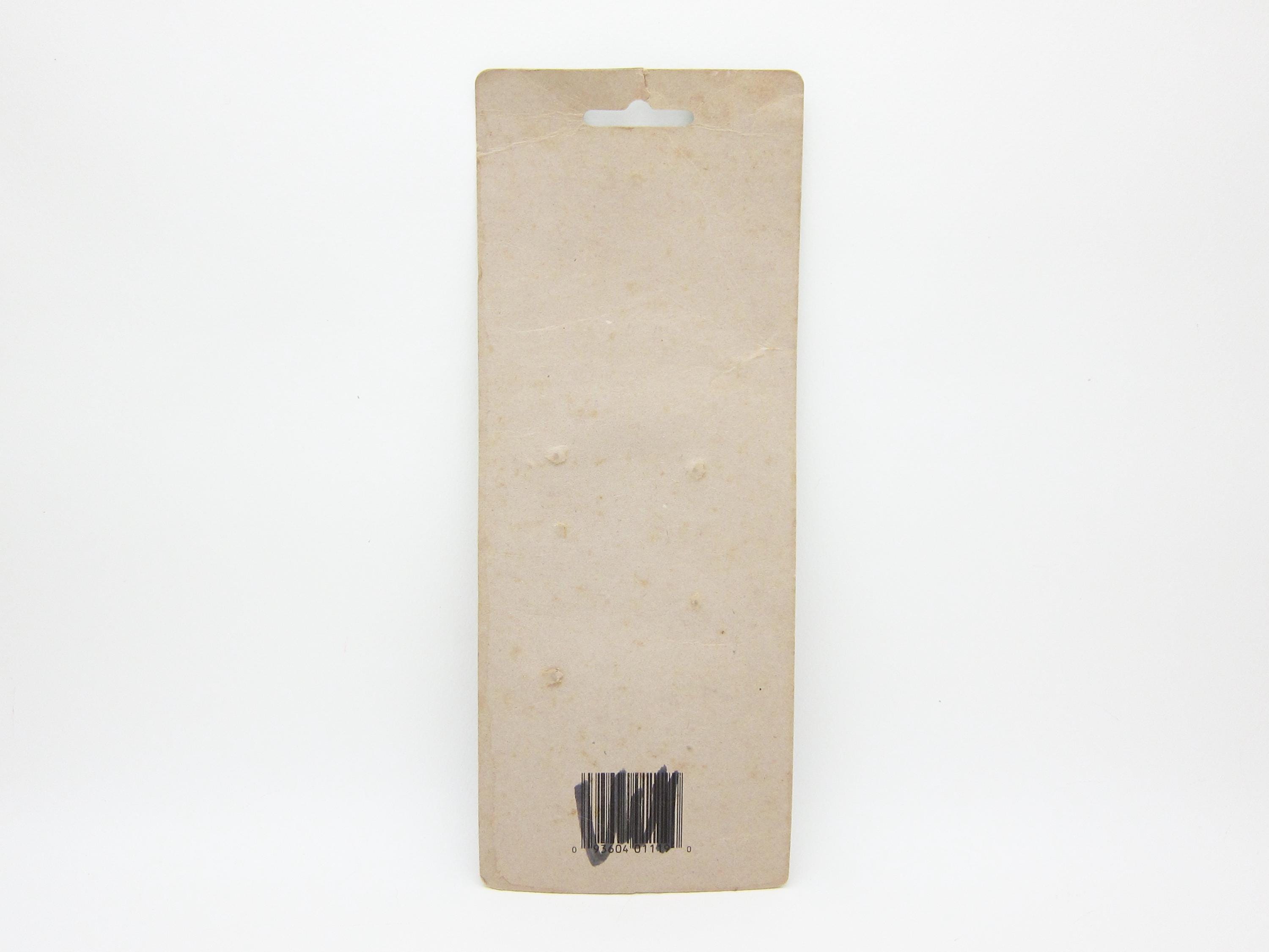 1980 年代のビンテージ バレッタ、2.4 インチ ホワイト リボン/レッド