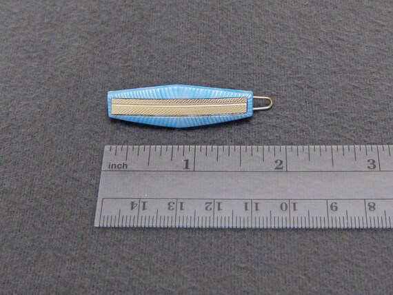SMALL 1960's vintage barrette hair clip, 1.7" lig… - image 2