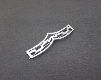 Sterling Silver Geometric Barrette. Amazon.com : Yheakne Boho Triangle Hair Clip Barrette Metal  main image 3