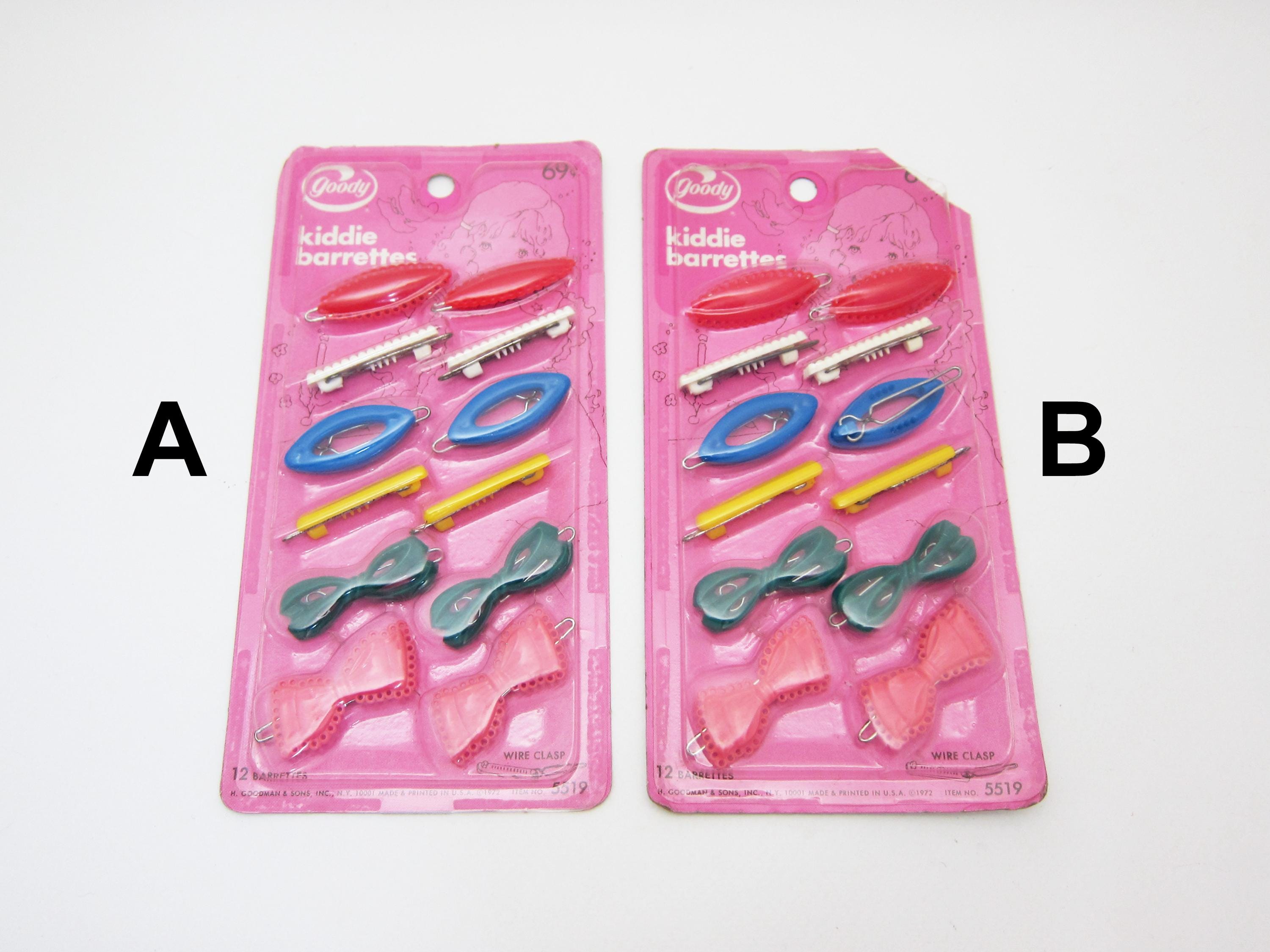 Goody Hair Clips Barrettes Lot of 4 Vintage 1972 USA 1980 main image 2