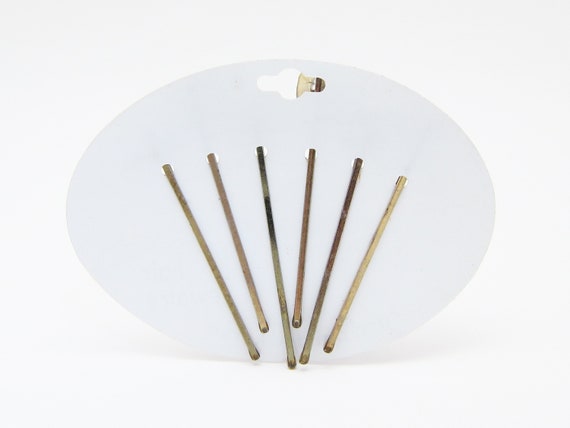 1970's vintage stubby PENCIL bobby pins, set of 6… - image 2