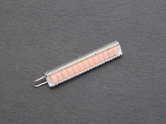 Vintage 1950’s silver tone hair clip barrette 1950 main image 4