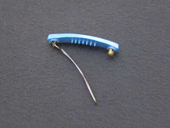 SMALL 1960's vintage barrette hair clip, 1.7" lig… - image 6