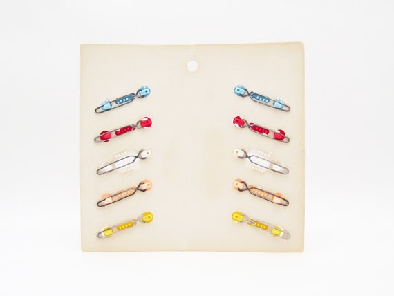 1950's GOODY vintage KIDDIE barrettes, set of 10 … - image 2