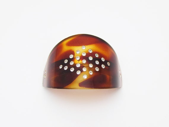 1980's vintage PONYTAIL holder, tortoiseshell pla… - image 3