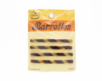 Vintage Faux Tortoiseshell Heart Barrettes - Heart Cut Out  display picture 1