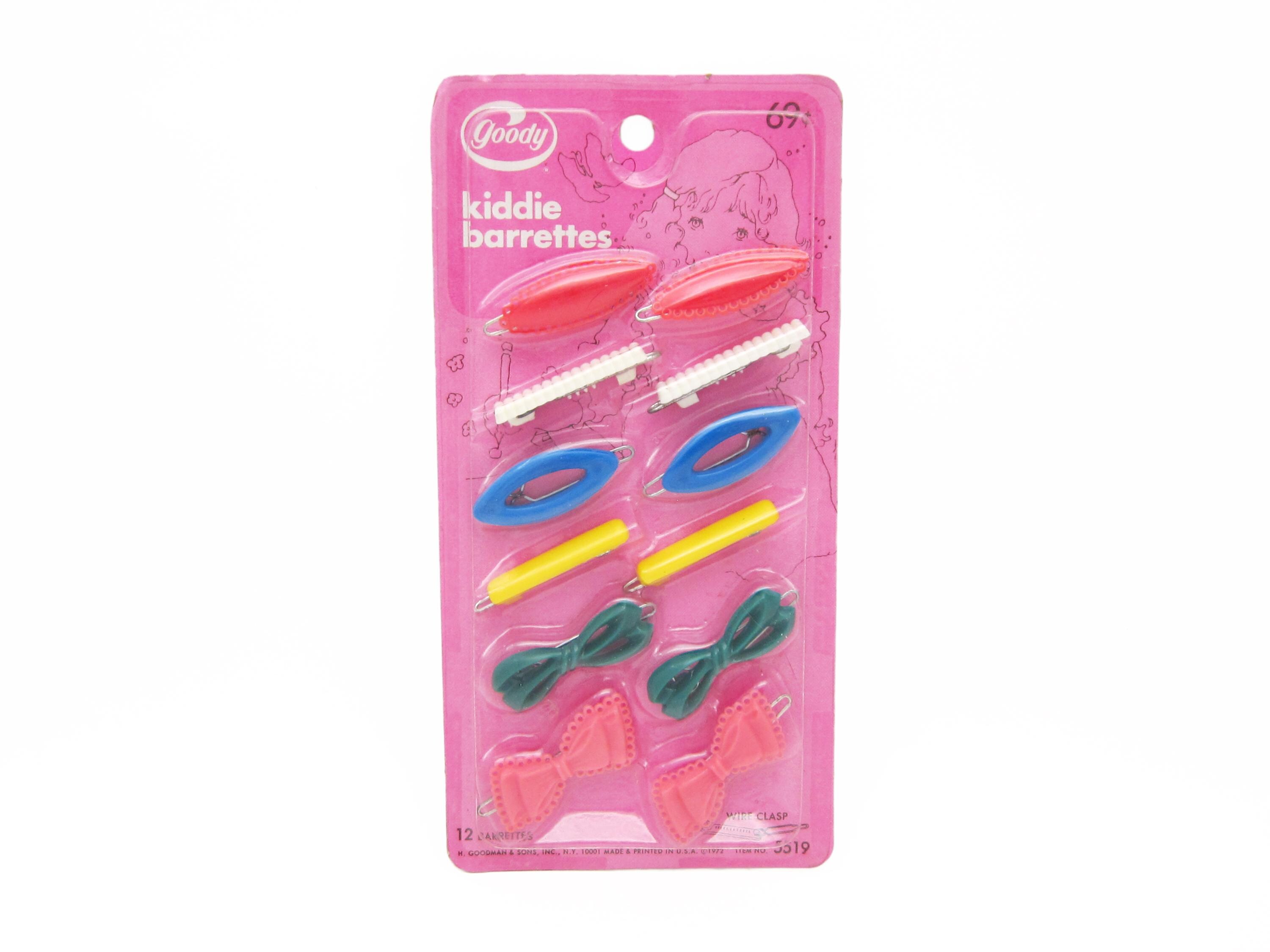 VINTAGE 70’s Mini Plastic Barrettes Vintage Plastic Barrettes In Girls main image 2