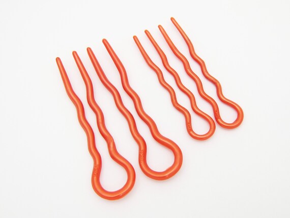 80 S Karina Vintage Hair Pins Small Or Large Chignon Etsy