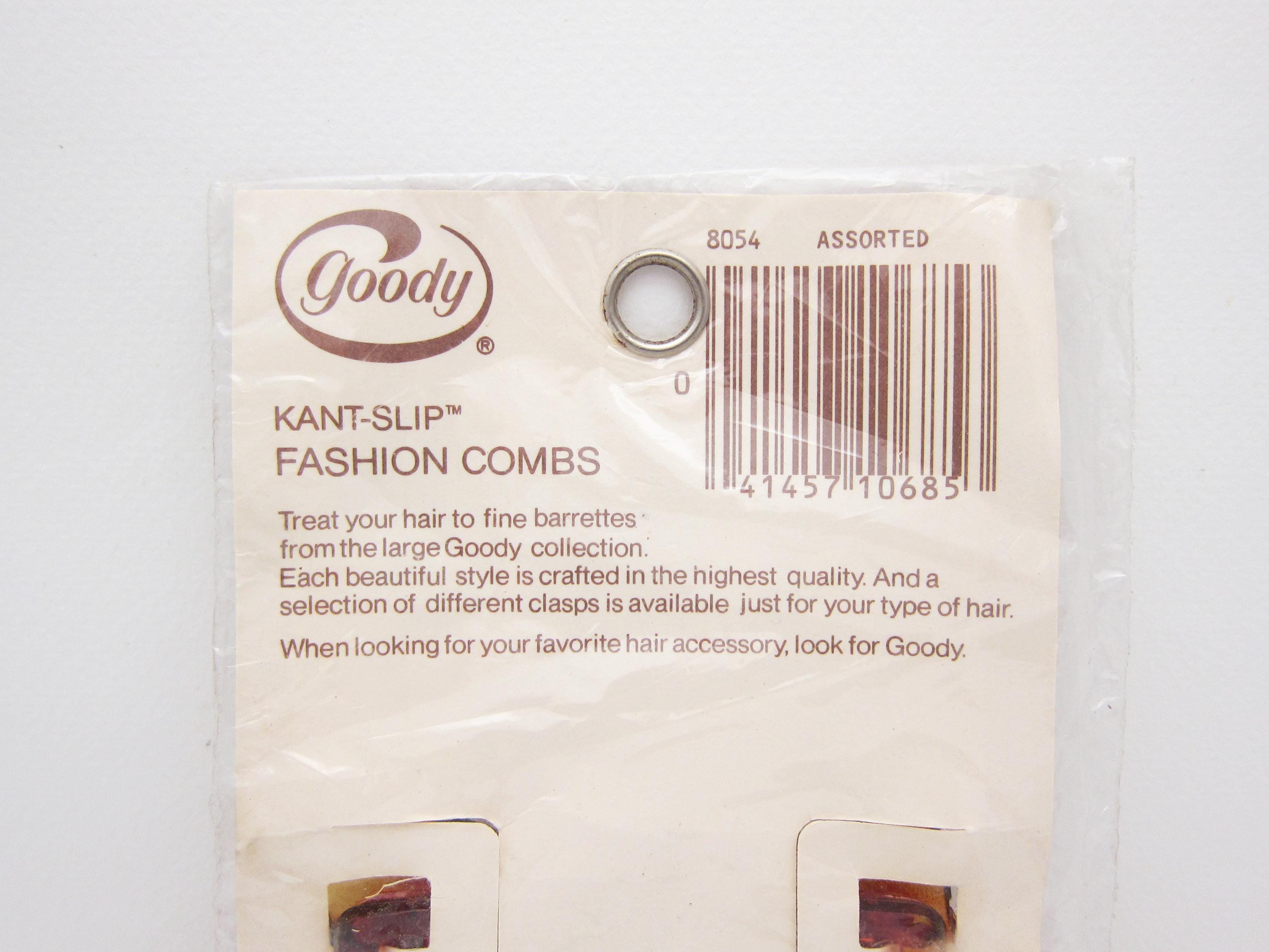 1970 年代の GOODY ビンテージ サイド ヘア コーム ペア、3.3 インチの 