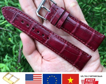 19mm alligator watch strap