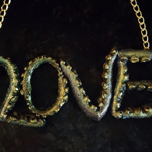 Colar exclusivo de tentáculo LOVE! Tentáculo misterioso da declaração do polvo. Único :) Presente perfeito para aniversário, dia das mães, todos os dias!