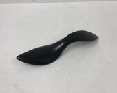 Vintage Cast IRON SHOE FORM cobbler last antique heavy metal black tool blacksmith anvil