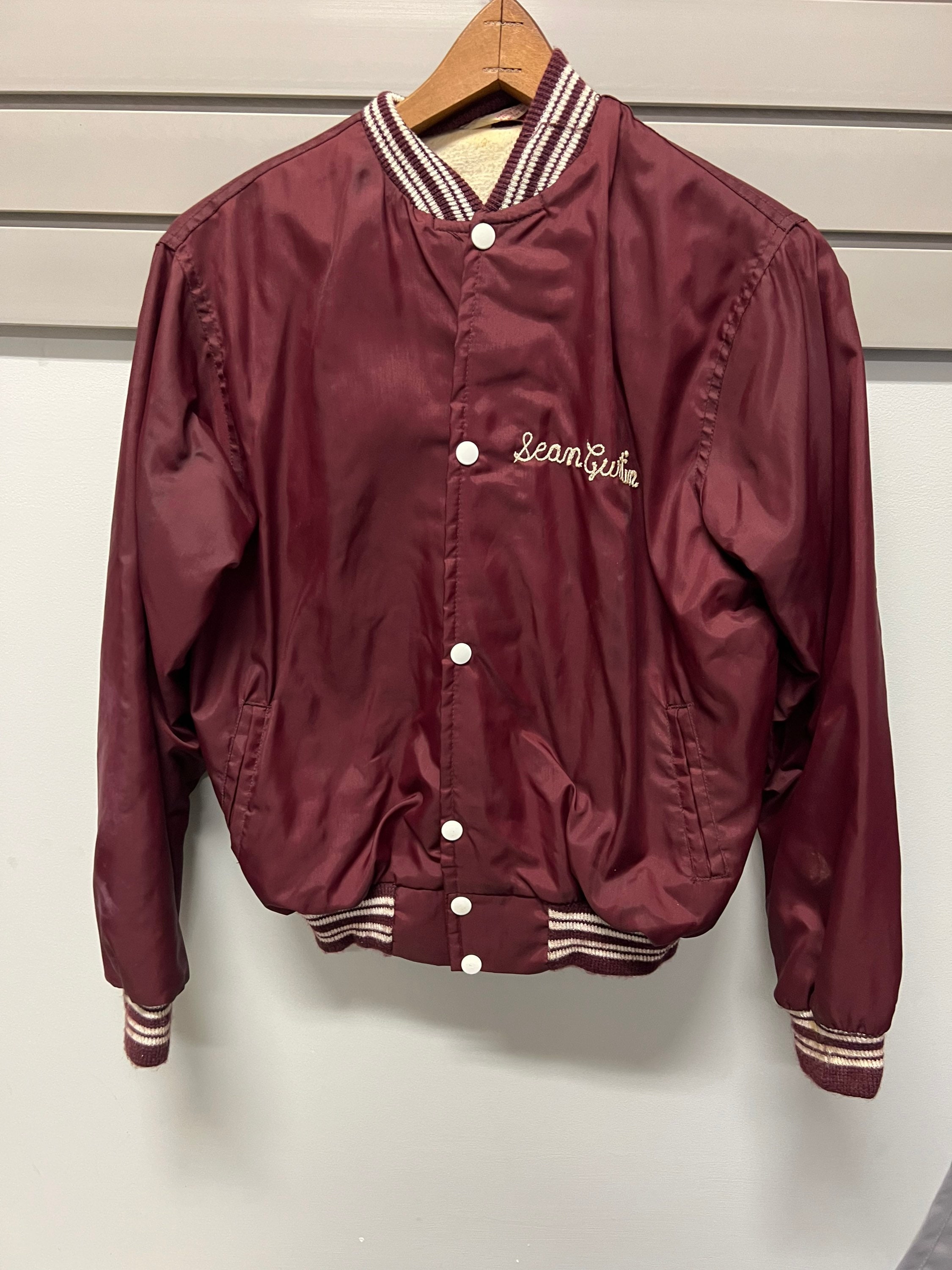 Maroon satin deals jacket