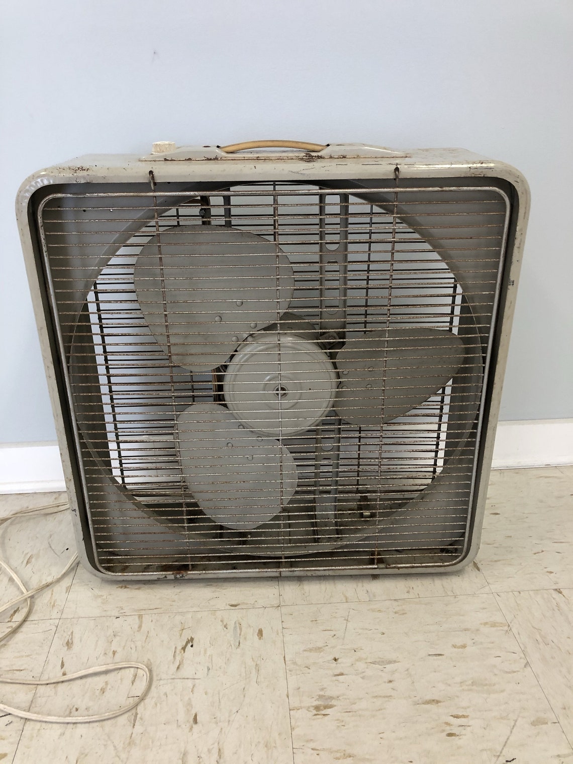 Vintage 20 BOX FAN 2 speed window exhaust metal steel Etsy