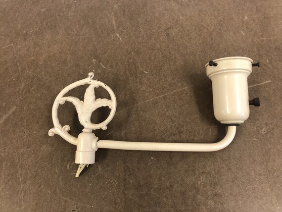 Vintage Lamp Bridge Arm Part Cast Iron Floor Light Beige Metal - Antique Bridge Arm Floor Lamp Vintage Lamp Bridge Arm Part Cast Iron Floor Light Beige Metal - Antique Bridge Arm Floor Lamp