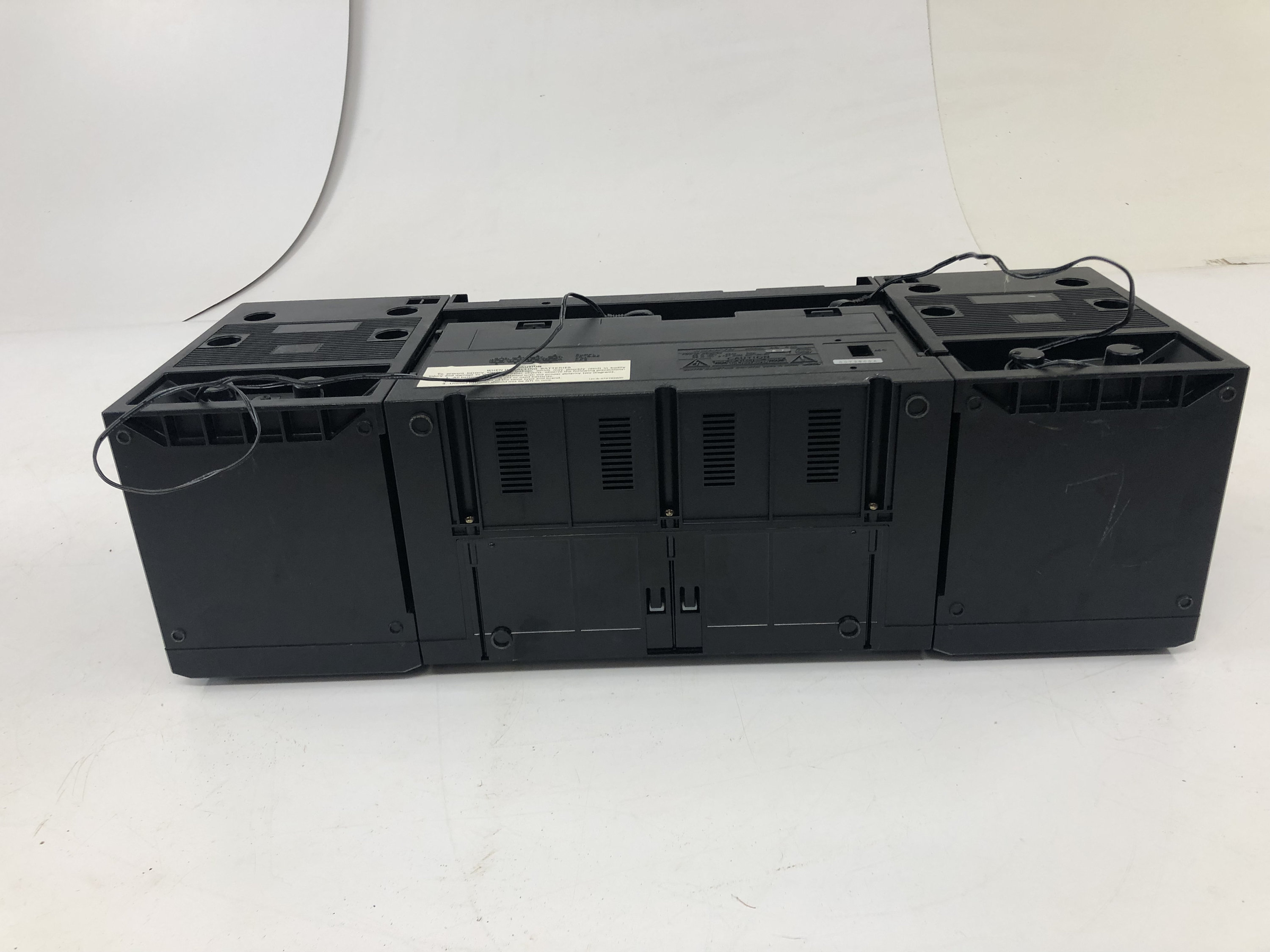 SANYO C35 - Lecteur Stéréo Radio Double Cassette Boombox Vintage (Fonctionne, Rare)