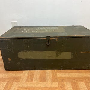 Green Military Trunk - Etsy