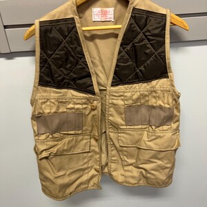 Vintage 80s Hunting Vest Jim Catfish Hunter Saftbak Brown