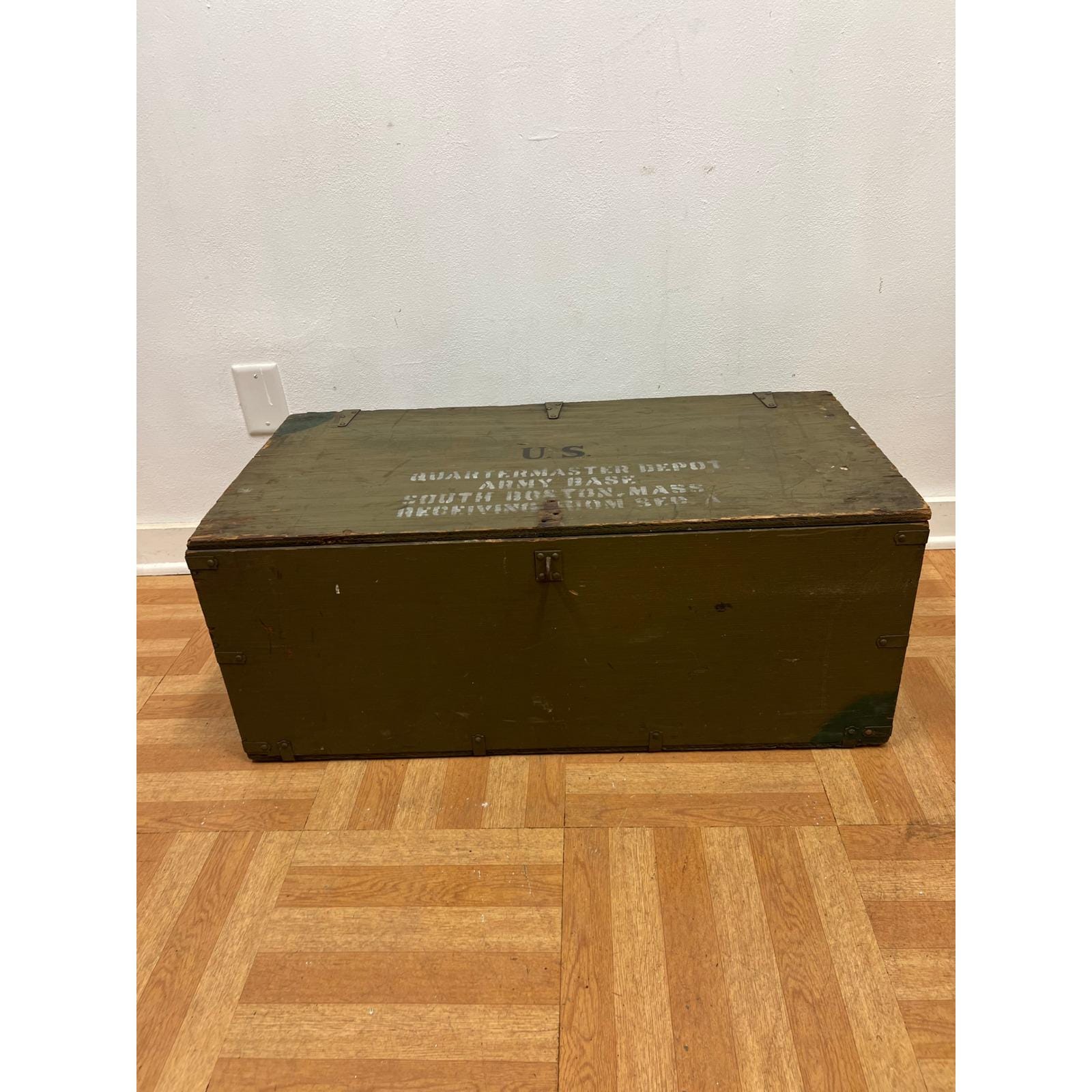 Vintage army trunk