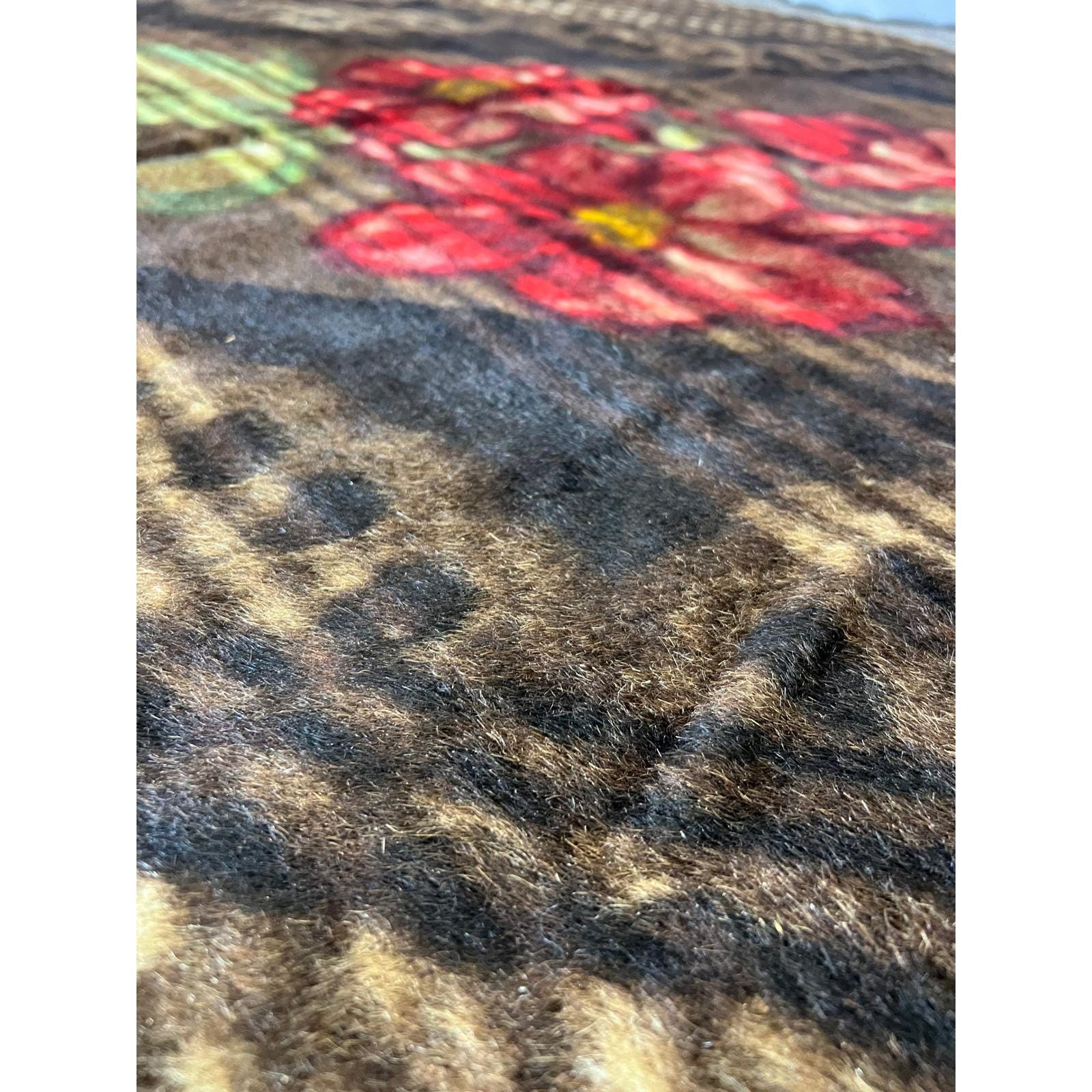 Chase Antique Mohair Horsehair Carriage Blanket Buggy Lap Vintage