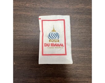 Vintage Trump Taj Mahal Casino Sugar Packet NOS Sealed Advertising Donald Trump