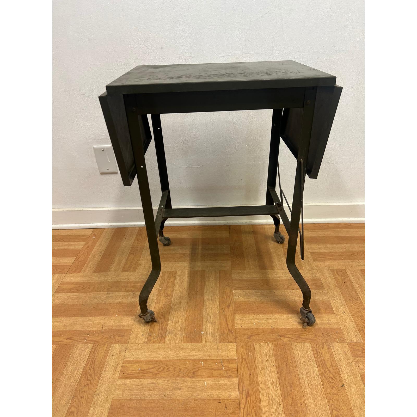 Vintage Metal Rolling Table - Etsy