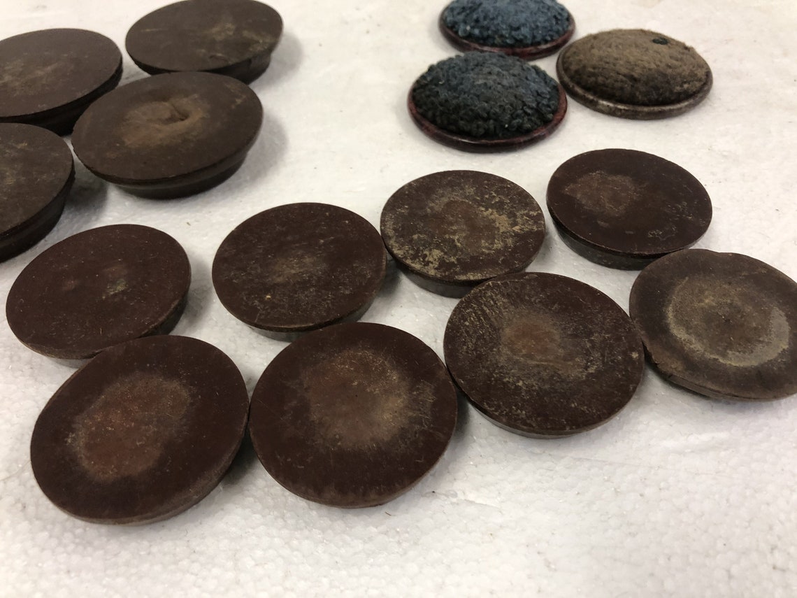 20 Vintage FURNITURE GLIDES LOT sofa couch table round sliders Etsy