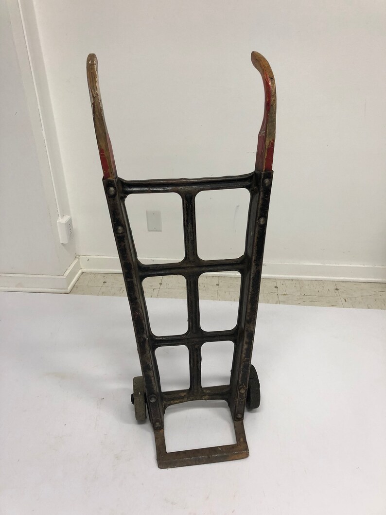 Vintage HAND TRUCK CART bag farm barrel dolly coffee table Etsy