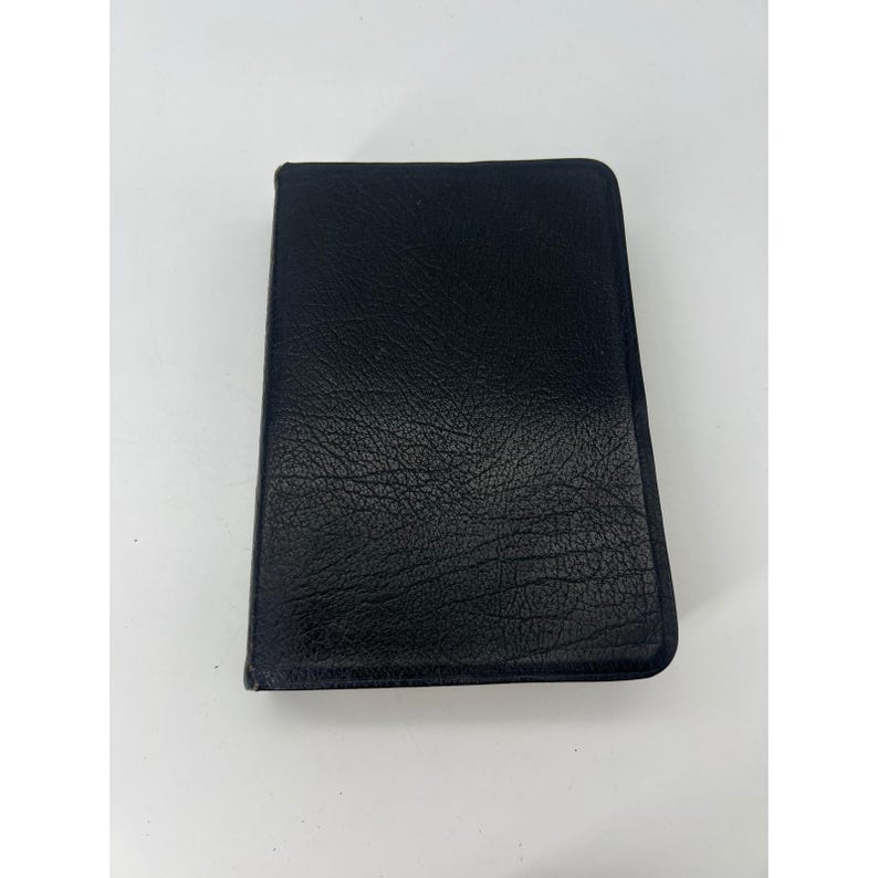 The Living Bible Paraphrased 1971 Tyndale House Black Cowhide Leather Binding zdjęcie 1