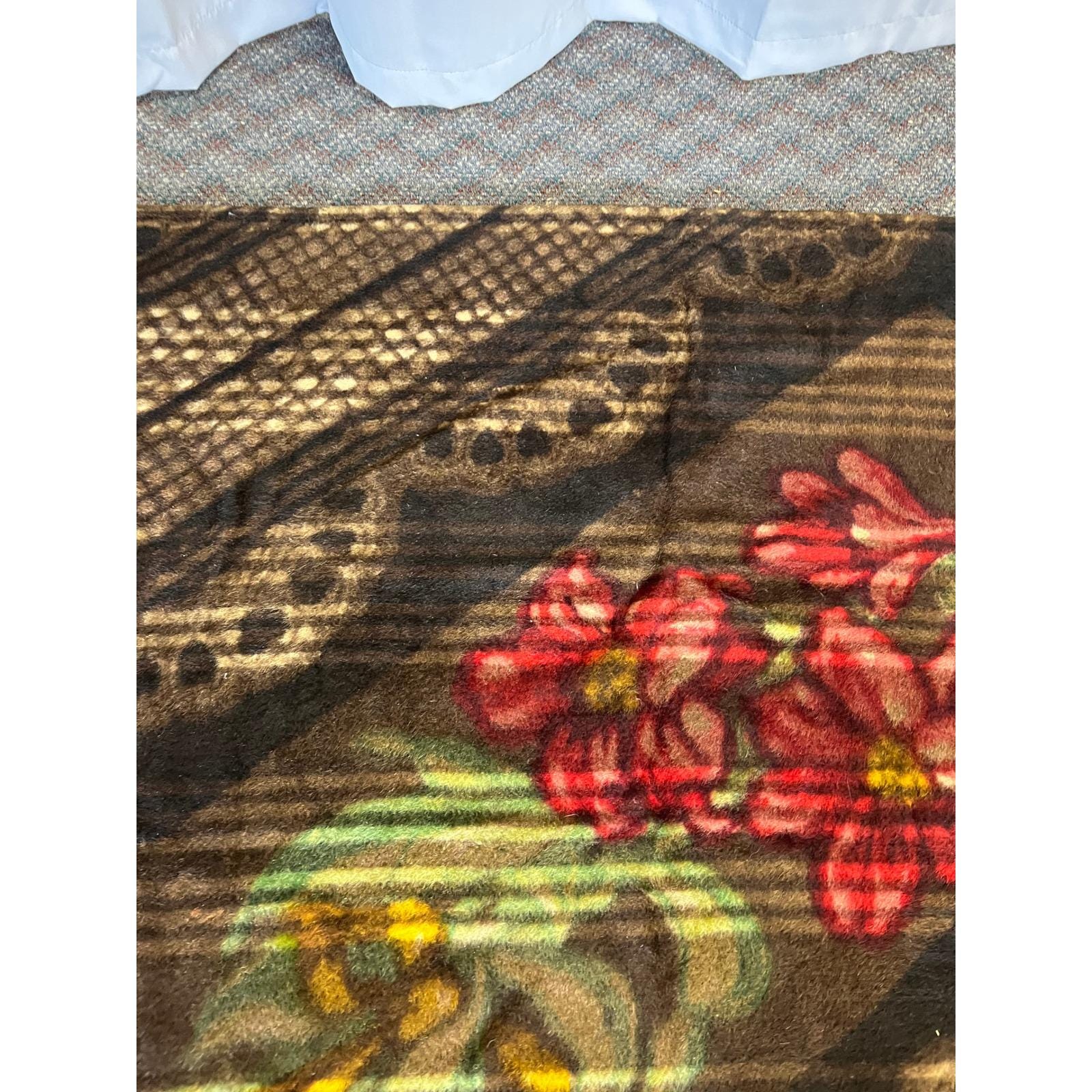 Chase Antique Mohair Horsehair Carriage Blanket Buggy Lap Vintage