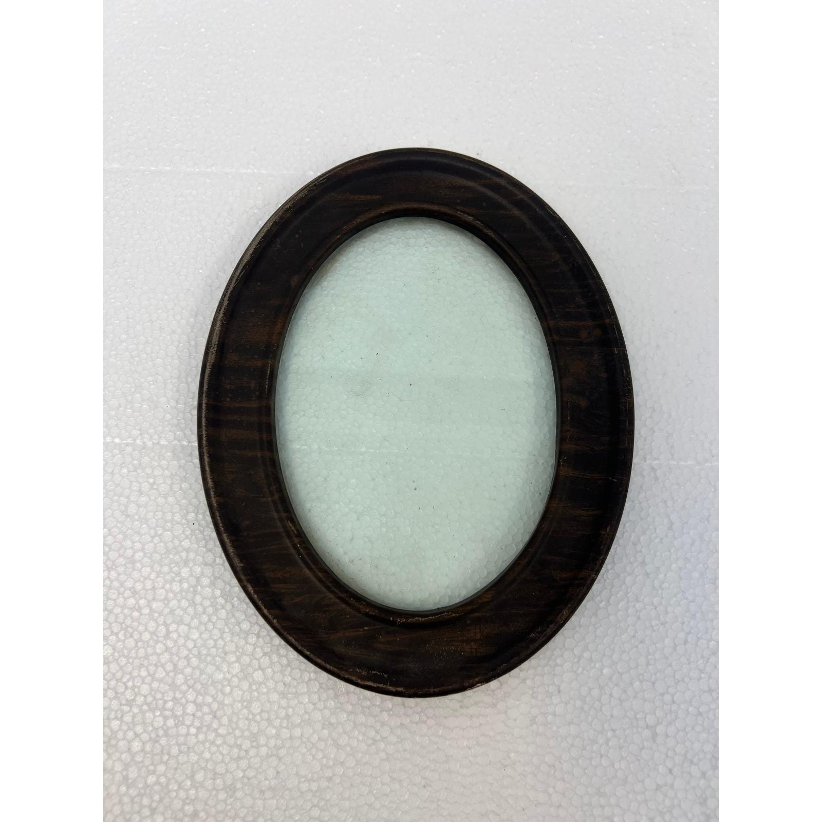 Faux Wood Oval Picture Frame - Etsy