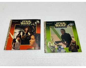 Star Wars Golden Books A New Hope & Return of the Jedi 1997 Special Edition Lot