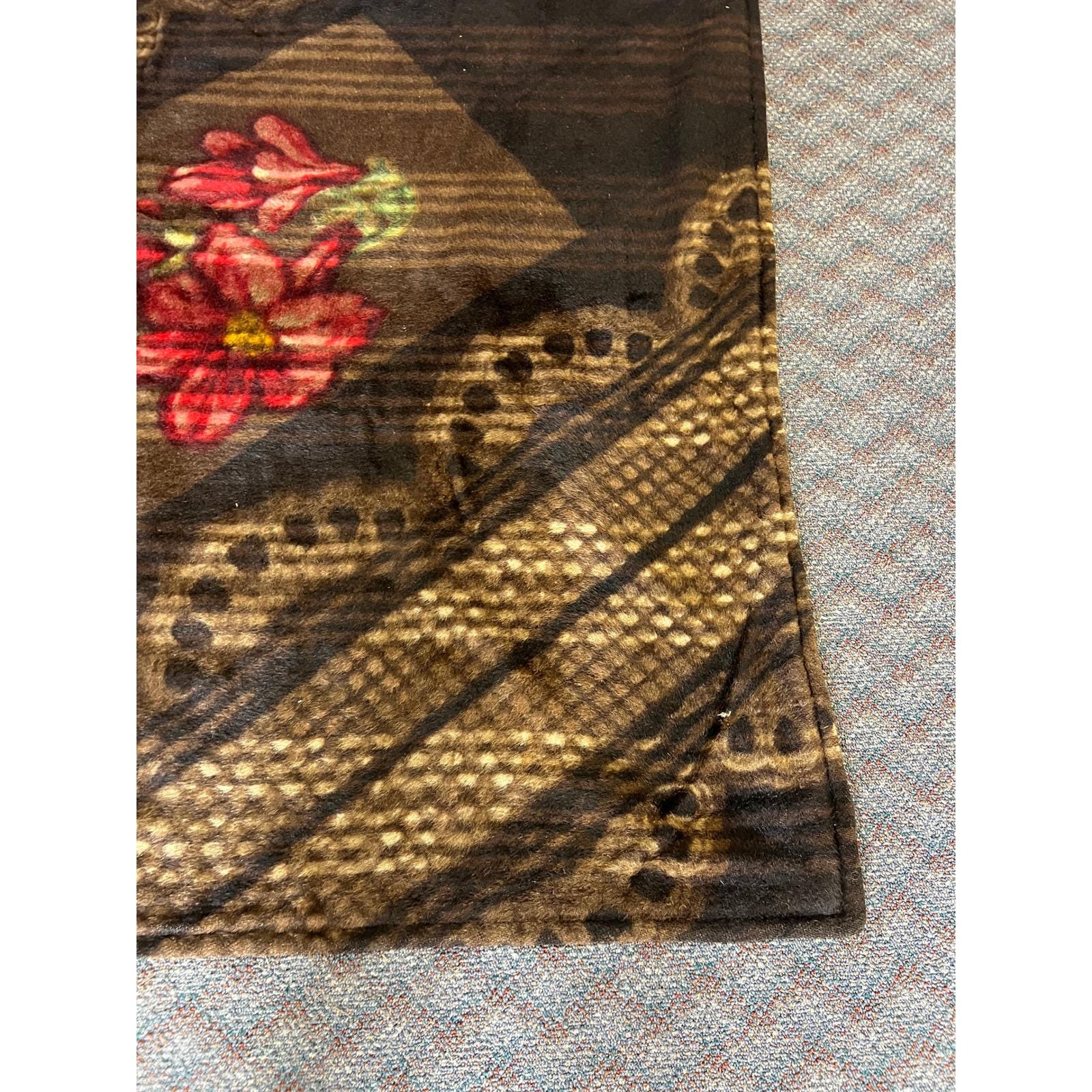 Chase Antique Mohair Horsehair Carriage Blanket Buggy Lap Vintage