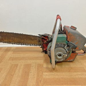 Vintage Homelite 707 D Chainsaw w/ Bar & Log Spike - Untested Parts Repair 707D