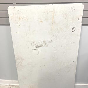 Vintage Enamel Table Top - LARGER SIZE - White Porcelain Country Farm Hoosier Style cabinet replacement 20s 30s cottage chic primitive