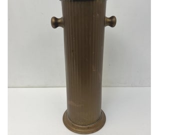 Vintage Solid Brass Umbrella Stand Fluted Reeded Entryway Decor PIER 1 Holder
