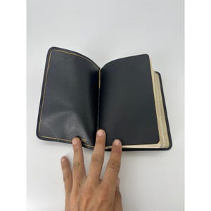 The Living Bible Paraphrased 1971 Tyndale House Black Cowhide Leather Binding zdjęcie 4