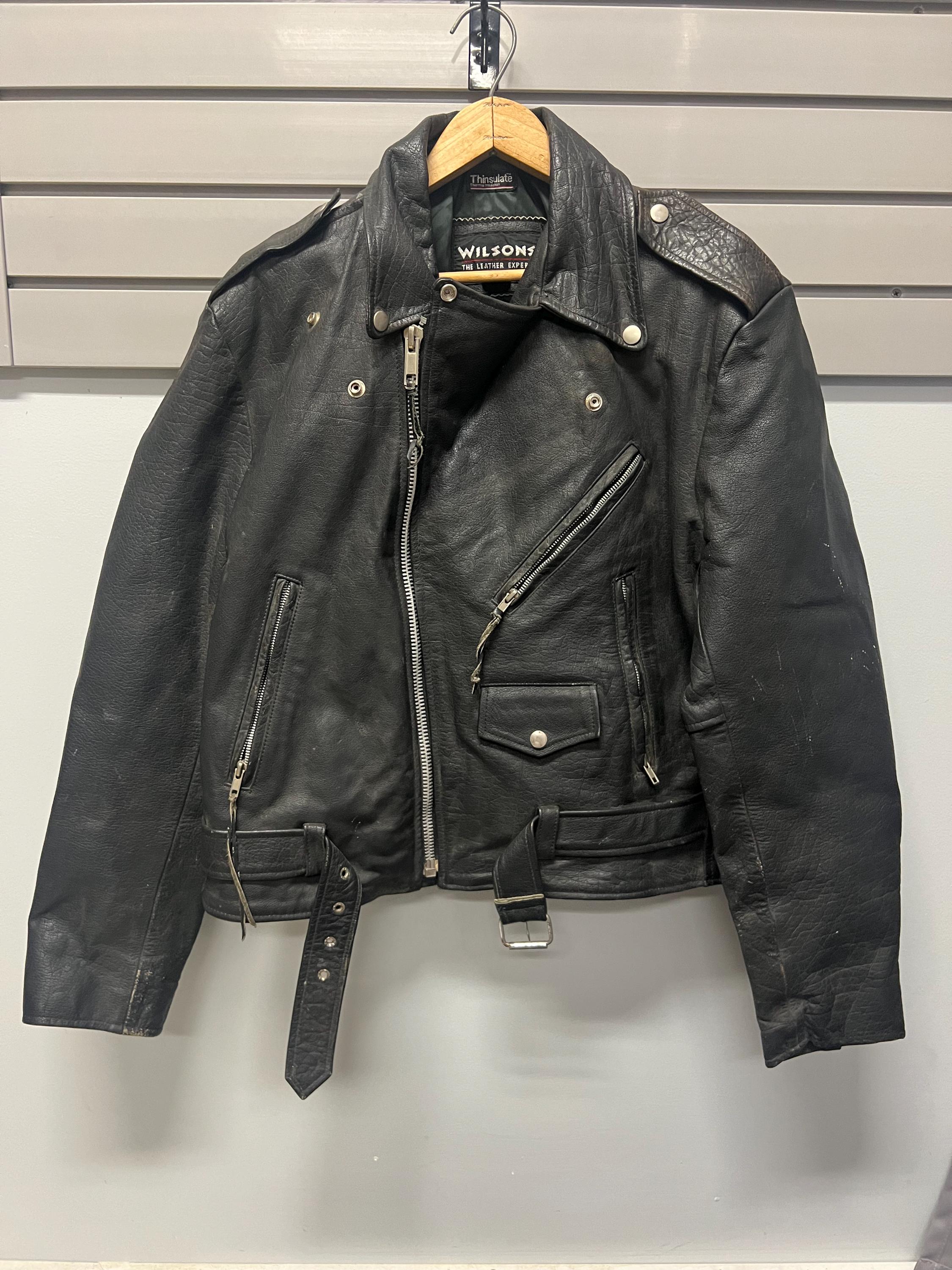90s WILSONS vintageライダースジャケット　ハードロック Vintage Wilson's Leather Thinsulated ￼Biker Jacket - L | eBay