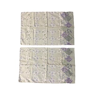 Vintage Westpoint Stevens Pillowcases Set 2 Floral Patchwork Standard USA