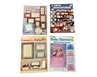 Vintage Craft Patterns Booklets and Leaflets Used 1979-1993 11 Items