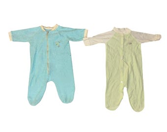 Vintage Infant Sleep N Play One Pieces Used Newborn 12 Items