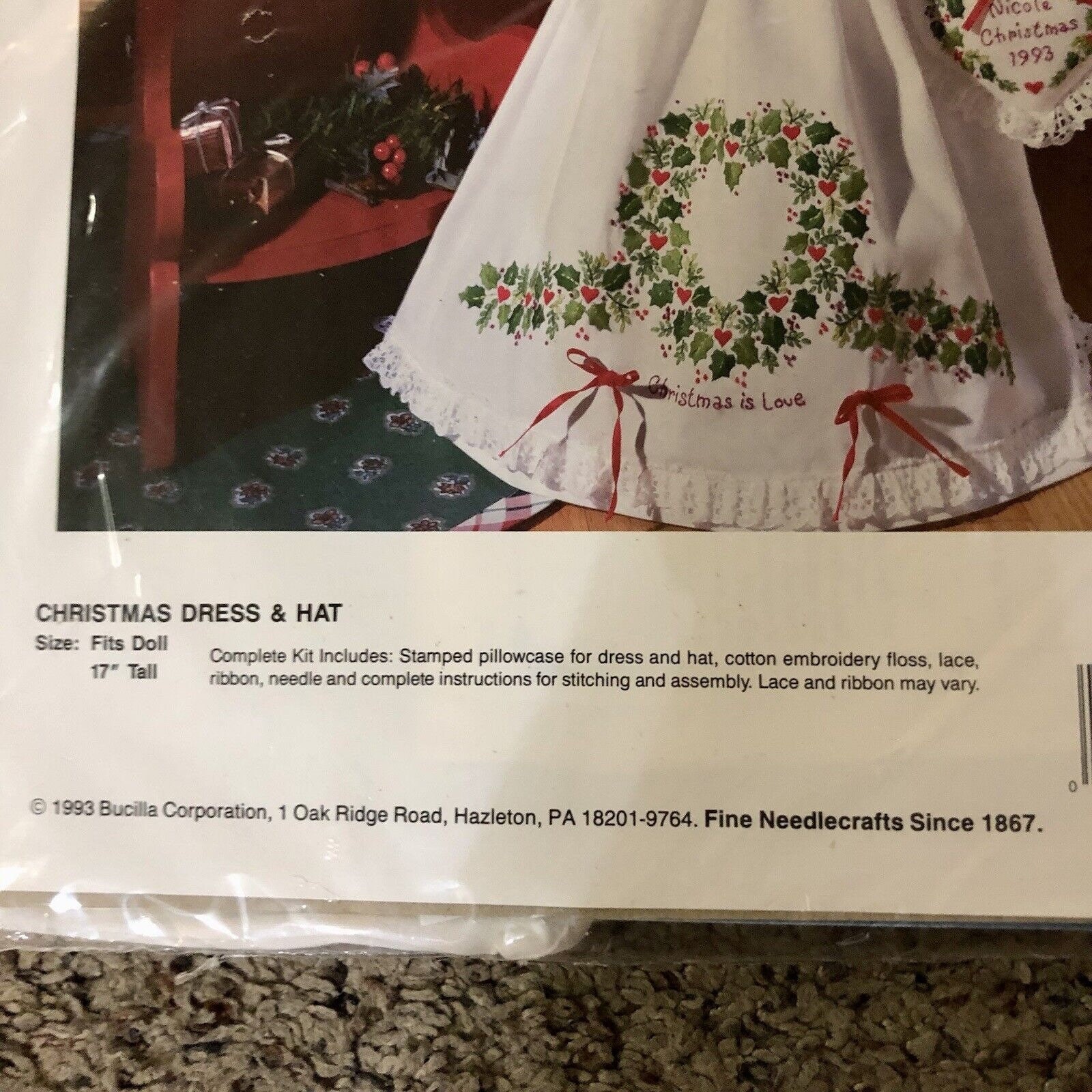 Vintage 1993 Bucilla Stamped Embroidery Kit NEW 83106 Etsy