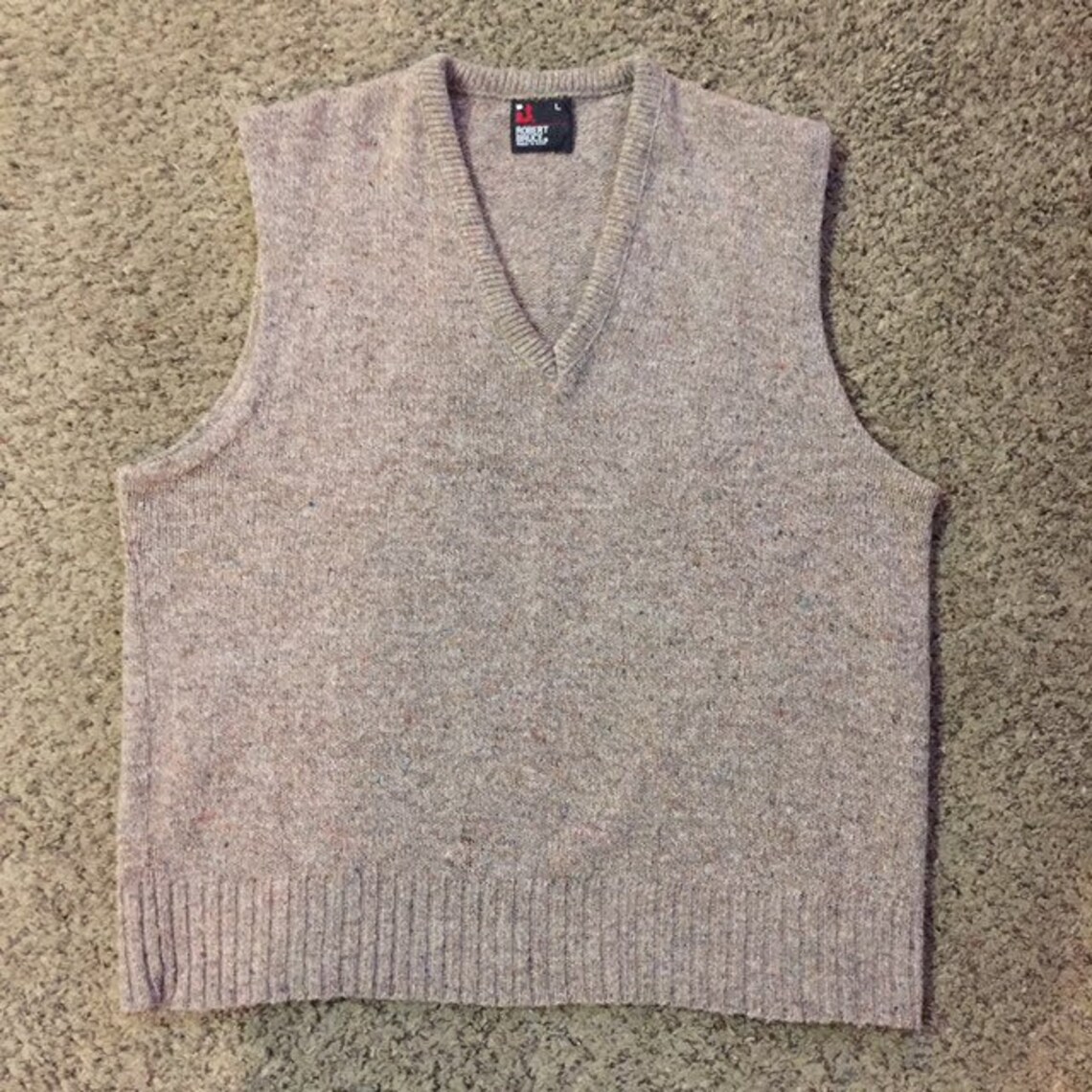 Vintage Robert Bruce Mens Sweater Vest Sz L Gently Used | Etsy