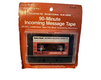 Vintage Realistic Telephone Answering Cassette NEW Old Stock
